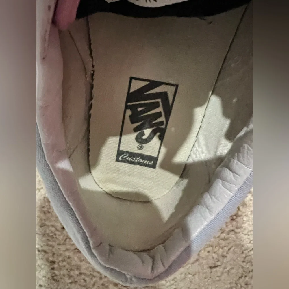 Pink white light blue checkered Vans men’s 7.5 - Picture 7 of 9